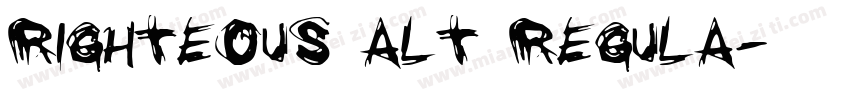 Righteous Alt Regula字体转换